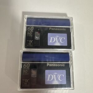 2 Panasonic DVC SP 60 LP 90 Minute Cassette Tapes‎ Sealed AY-DVM60EJ